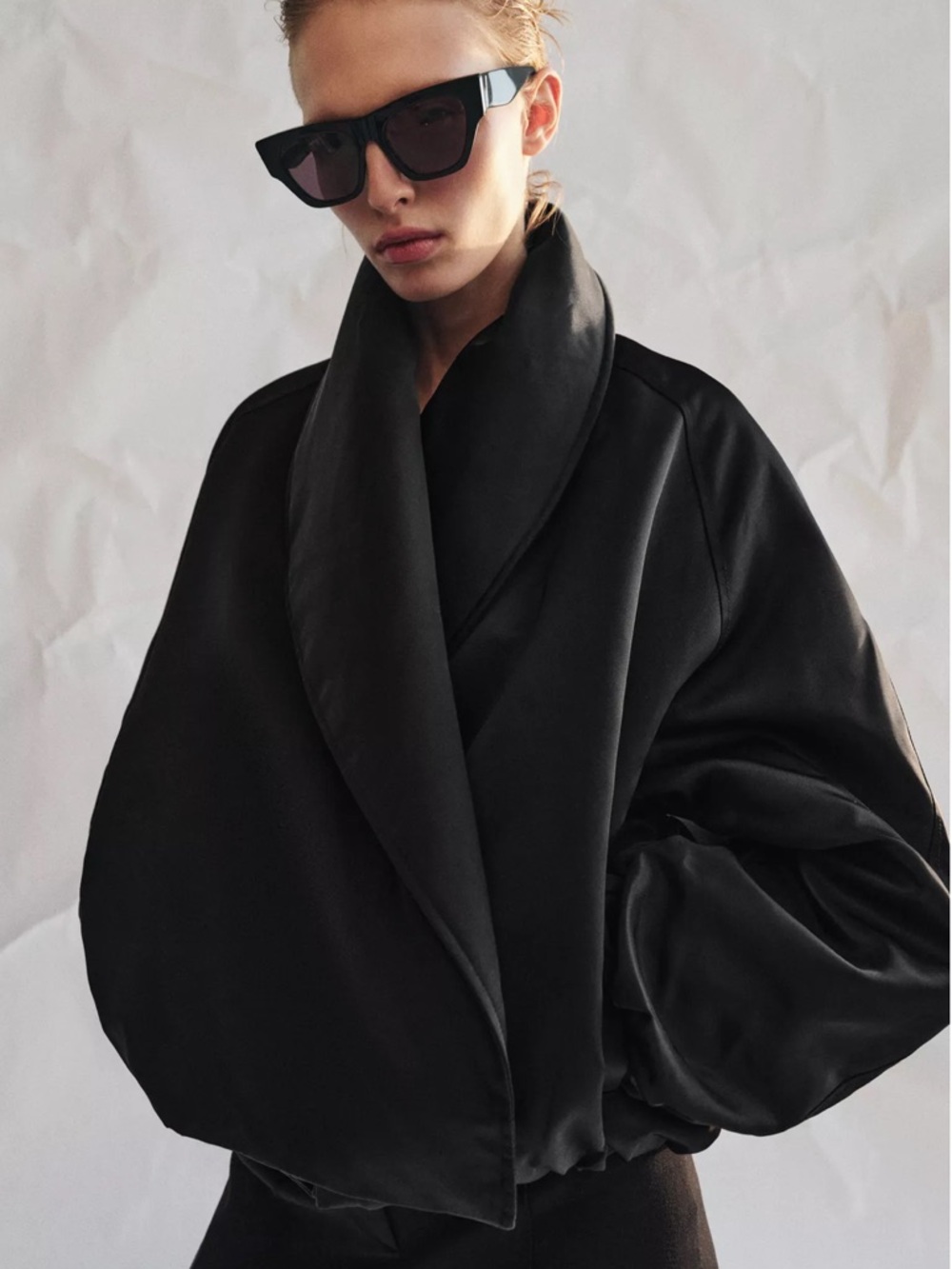 ZARA ZW COLLECTION PADDED BOMBER JACKET